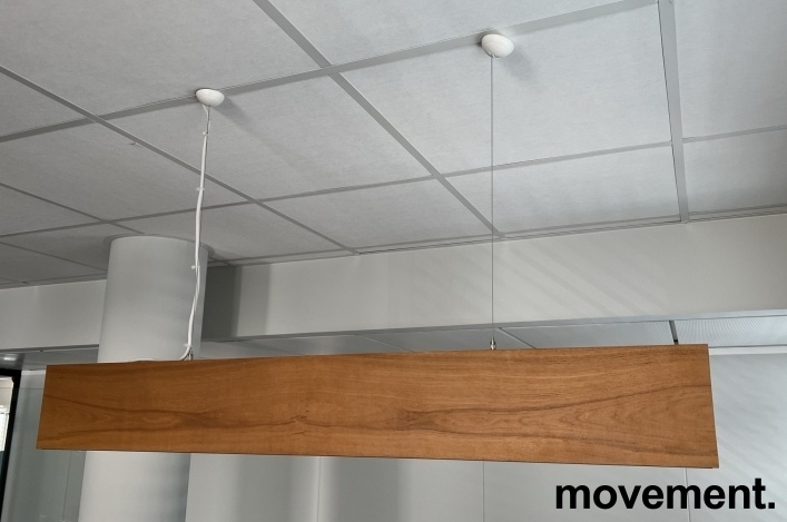 Solgt!Taklampe i beiset treverk, - 2 / 2