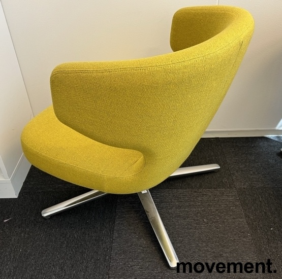 Solgt!Loungestol i gult stoff fra Vitra, - 2 / 2