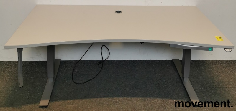 Solgt!Skrivebord i lys grått fra EFG, - 1 / 2
