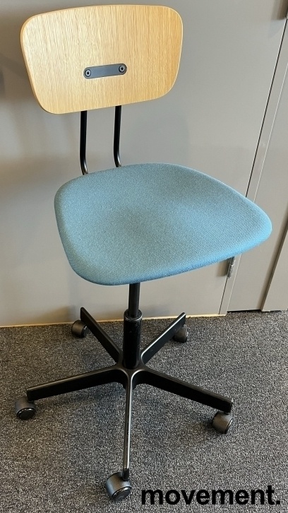 Solgt!Retro kontorstol fra Labofa i eik / - 1 / 2