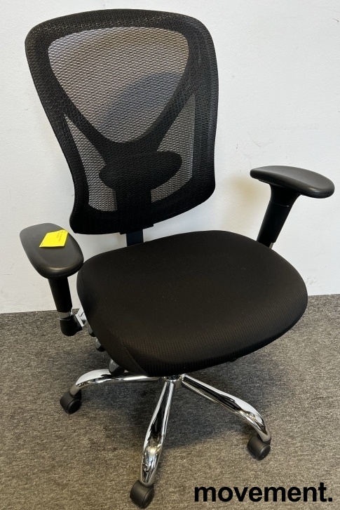 Solgt!Kontorstol fra Staples i sort / - 1 / 2