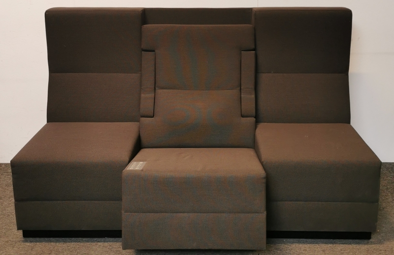 Palau 3-seter sofa i mørkt brunt,