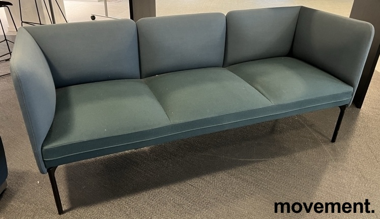 Solgt!3-seter sofa / lounge i petrolblått - 1 / 3