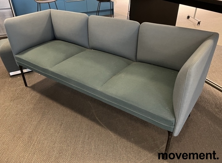 Solgt!3-seter sofa / lounge i petrolblått - 2 / 3