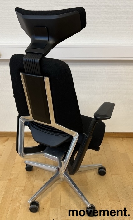 Solgt!Savo S3 kontorstol i sort stoff med - 2 / 2