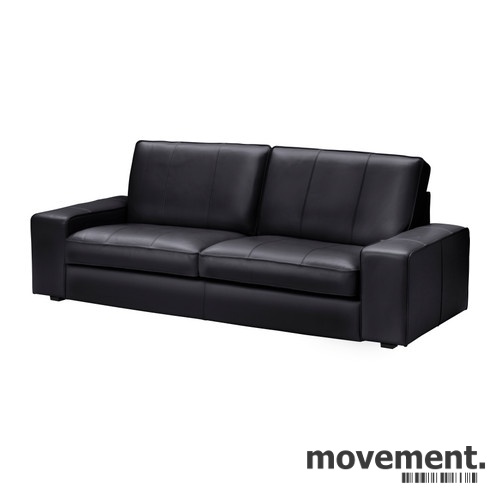 Solgt!IKEA Kivik sofa, 3 seter i sort - 1 / 3