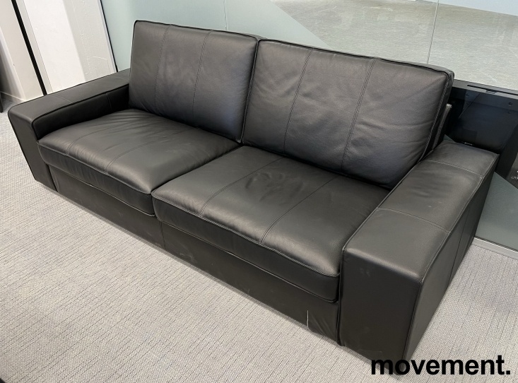 Solgt!IKEA Kivik sofa, 3 seter i sort - 2 / 3