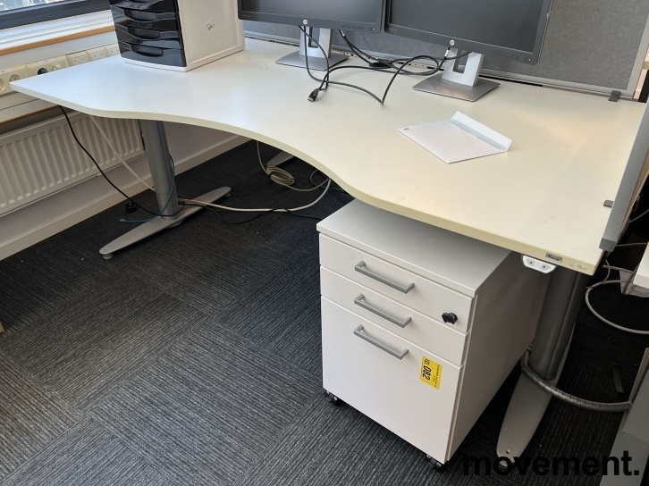 Skrivebord med elektrisk hevsenk - 1 / 3