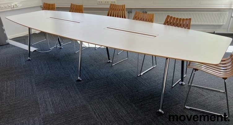 Solgt!Møtebord fra Skandiform i hvit - 1 / 2