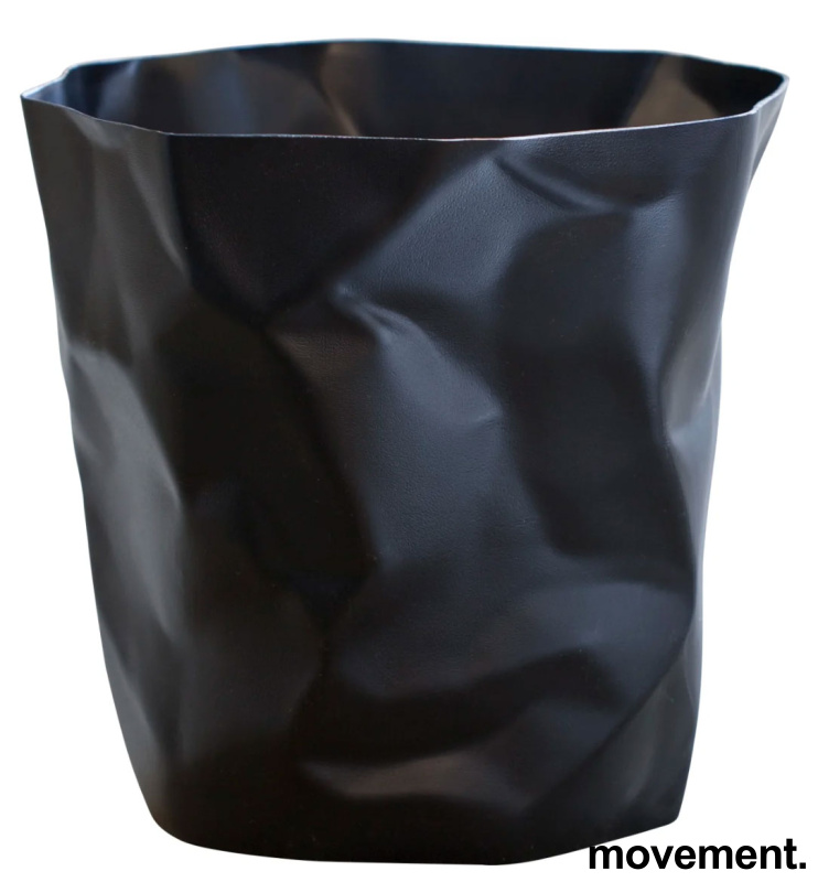 Papirkurv i sort plast fra Essey, - 1 / 2