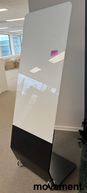 Solgt!Whiteboard i glass på stativ med - 2 / 2