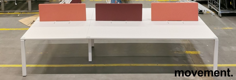 Solgt!Møtebord / arbeidsbord i hvitt fra - 1 / 2