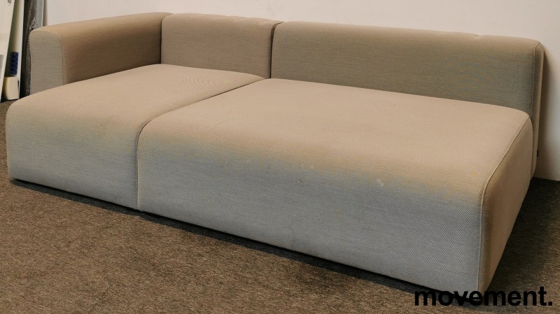 Solgt!HAY Design-sofa, to moduler i grå, - 1 / 4