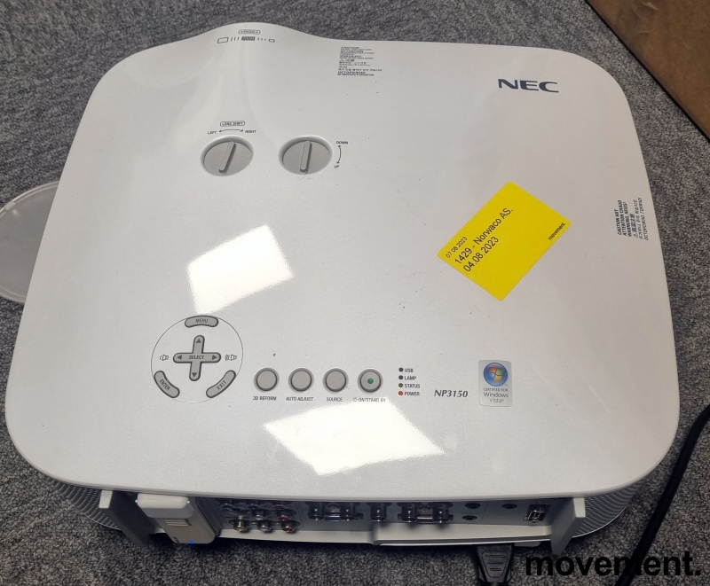 Solgt!Nec Projector NP3150, 5000 lumen, - 2 / 5