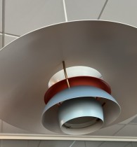 Louis Poulsen PH-lampe PH 5 taklampe, shades of blue, pent brukt
