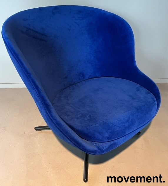 Solgt!Loungestol / lenestol i knall blått - 1 / 2