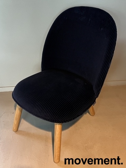 Solgt!Loungestol / lenestol i mørkt blått - 1 / 2
