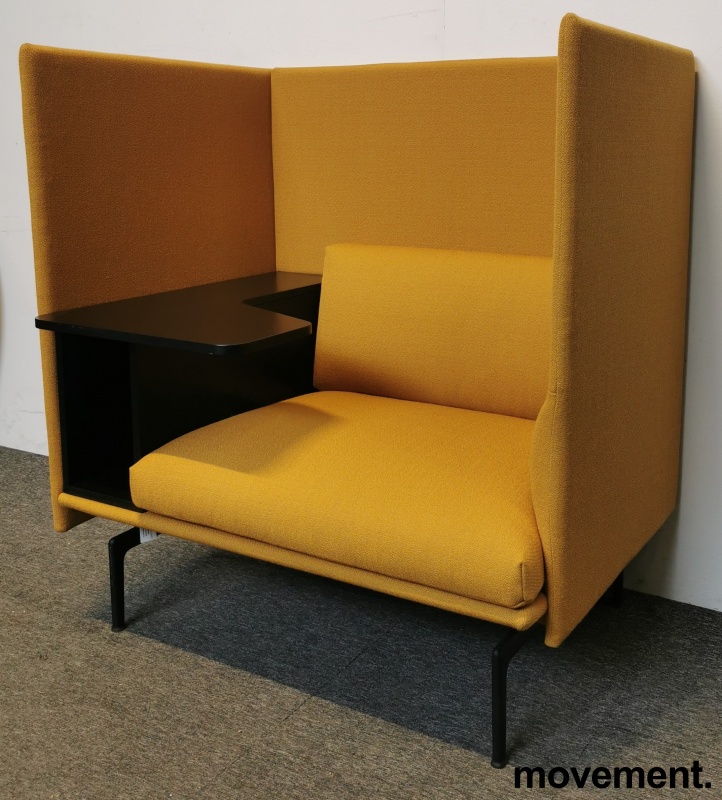 Solgt!Loungestol sofa i gult stoff fra - 1 / 2