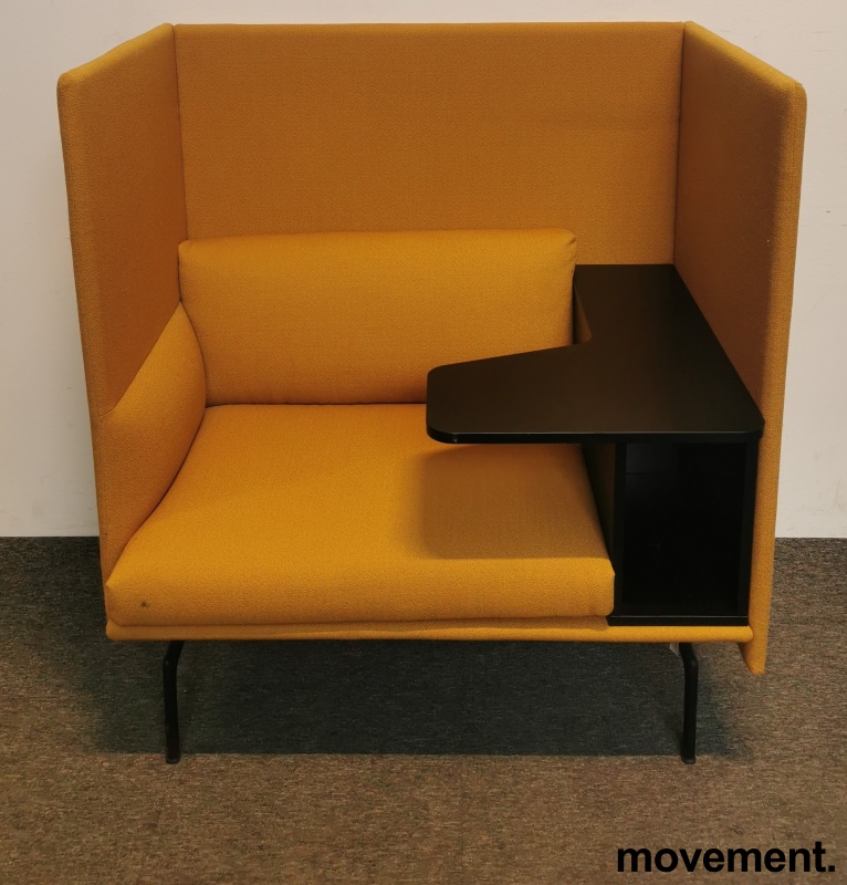 Solgt!Loungestol sofa i gult stoff fra - 2 / 4