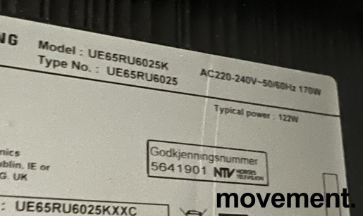 Solgt!65toms TV fra Samsung, UE65RU6025K, - 2 / 2