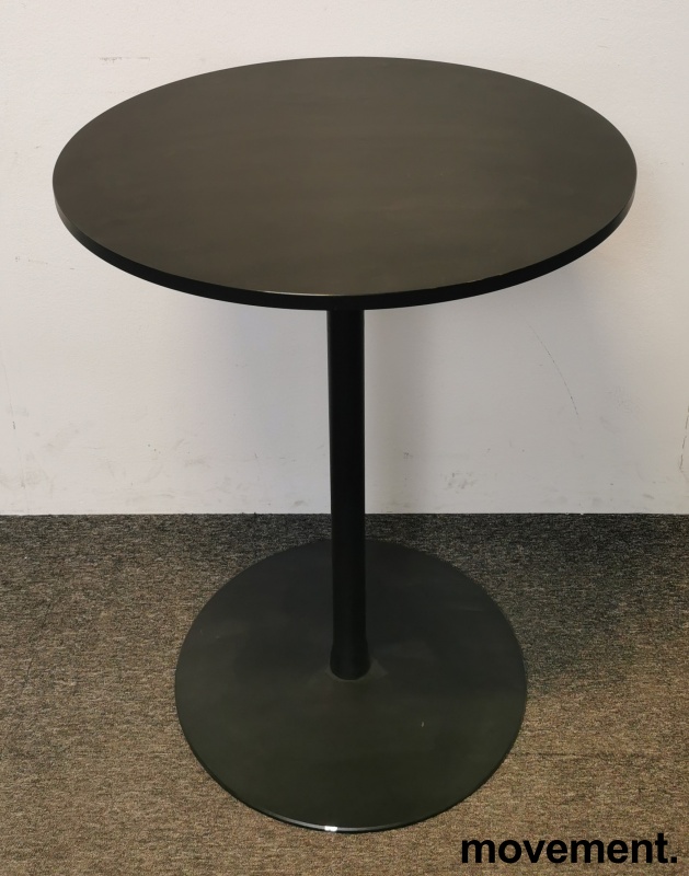 Solgt!Rundt loungebord i sort med