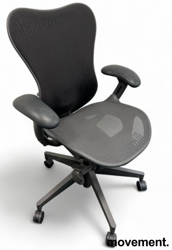 Solgt!Kontorstol i sort / sort mesh fra - 1 / 5