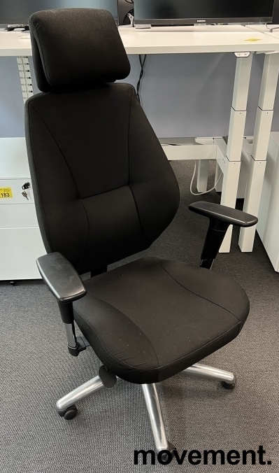 Solgt!Kontorstol i sort fra AJ Produkter, - 1 / 2