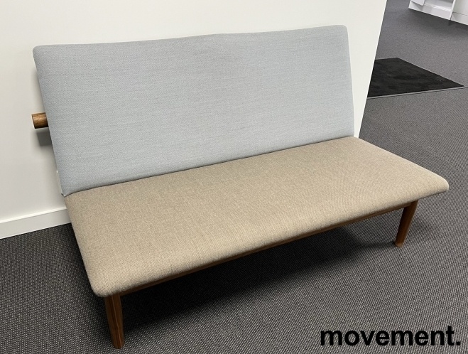 Solgt!2-seter sofa i lyst brunt / lyst - 1 / 4
