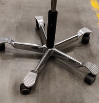 Ergonomisk kontorstol Håg Capisco 8106 / 8107 med nakkepute NYTRUKKET i sort stoff, 69cm sittehøyde, NYTRUKKET / pent brukt