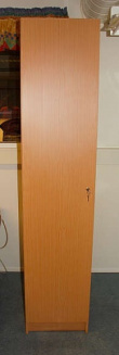 Solgt!Garderobeskap/ høyskap i bøk, 40cm - 1 / 2
