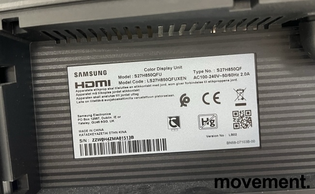 Solgt!Samsung SH85 Series S27H850QFU - 2 / 9