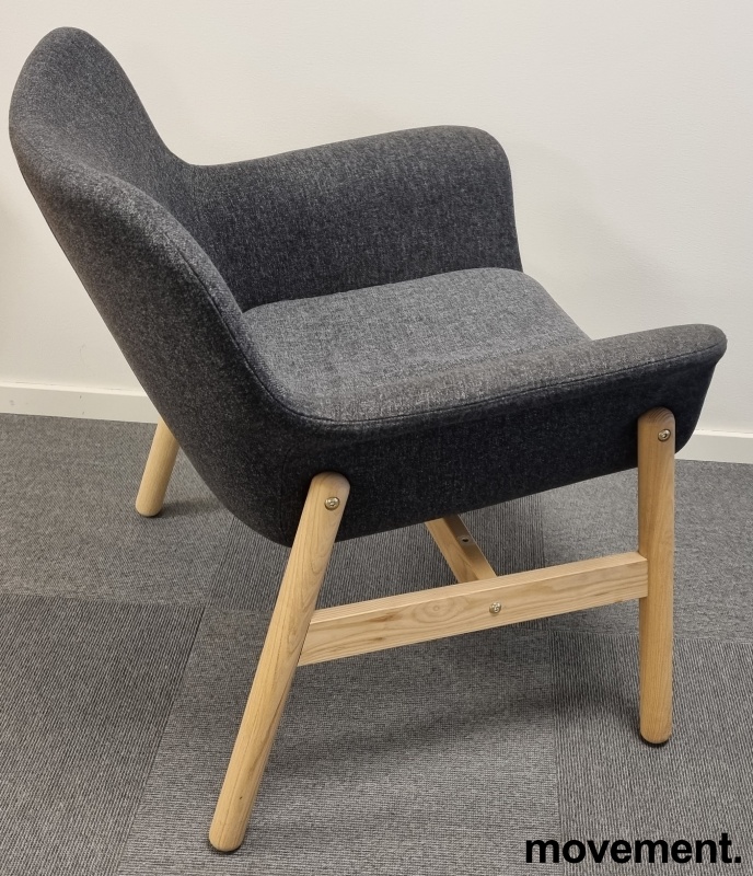 Solgt!Loungestol i mørk grå / ask fra - 2 / 2