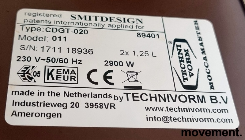 Solgt!Moccamaster Dobbel Termos - 3 / 3
