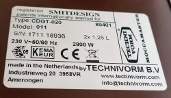 Moccamaster Dobbel Termos kaffetrakter Termostrakter 2x1,25L, CDGT-020, CD Termo, pent brukt.