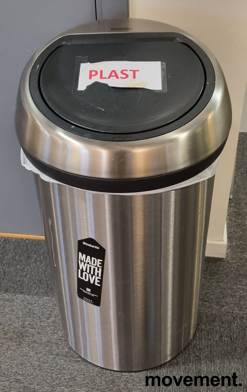 Solgt!Brabantia Touch Bin søppelbøtte,