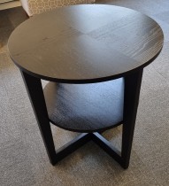 Loungebord / sofabord i sort fra IKEA, Vejmon Ø=60cm, H=60cm, pent brukt