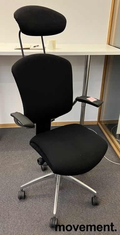 Solgt!Kontorstol: Savo Maxikon i sort med - 1 / 2