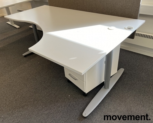 Solgt!Skrivebord i hvitt / grått fra - 2 / 2