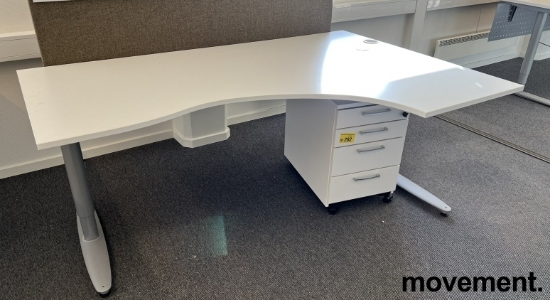 Solgt!Skrivebord i hvitt / grått fra - 1 / 2