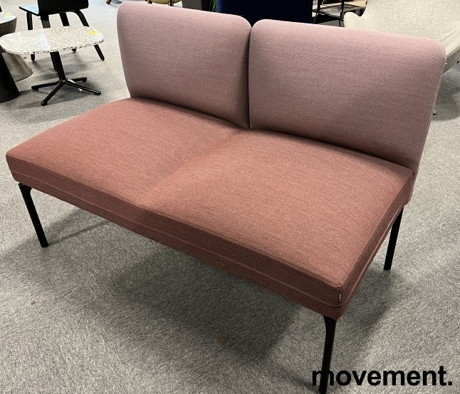 Solgt!2-seter sofa / lounge i lilla-toner - 2 / 3