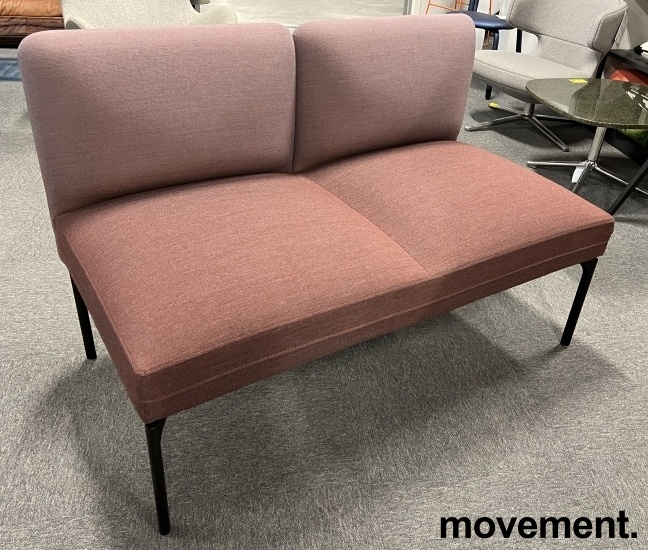 Solgt!2-seter sofa / lounge i lilla-toner - 1 / 3