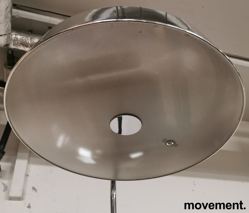 Solgt!Stålampe i krom, 207cm høyde Ø=57cm - 2 / 3