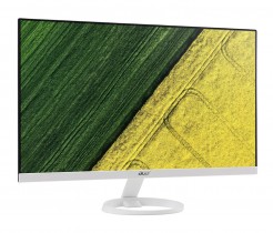 Flatskjerm til PC: ACER 27toms, R271 Wmid White, 1920x1080, DVI/VGA/HDMI, pent brukt
