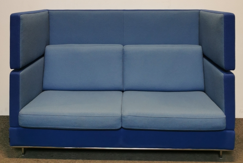 Alkovesofa fra ISKU i 2 blåtoner,