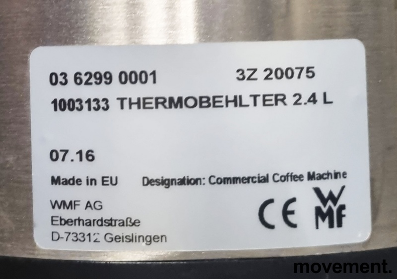 Solgt!Kaffetermos i rustfritt stål med - 3 / 3