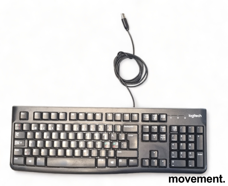 Solgt!Logitech K120 USB-tastatur, pent - 1 / 2