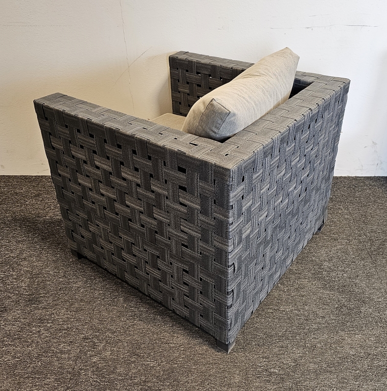 Utestol / hagestol i grå, 74cm