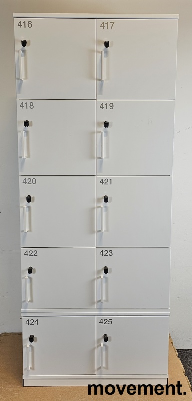 Solgt!Lukeskap / skap med 10 låsbare - 1 / 3