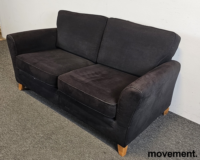 Solgt!2seter sofa fra Formfin, i sort - 2 / 2
