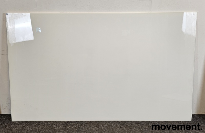 Solgt!Whiteboard i hvitt glass, - 1 / 2